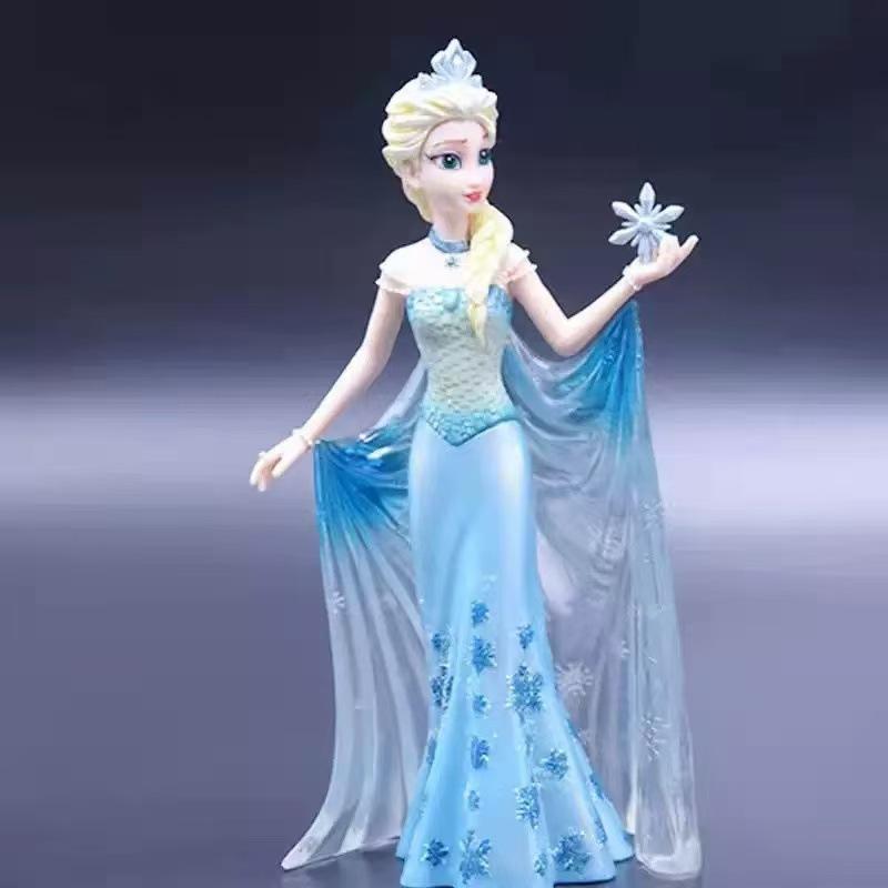 Muñeca Figura Princesa Elsa Anna Blancanieves Rapunzel Cuento de Hadas Adorno Decoración del Hogar Paquete de 6