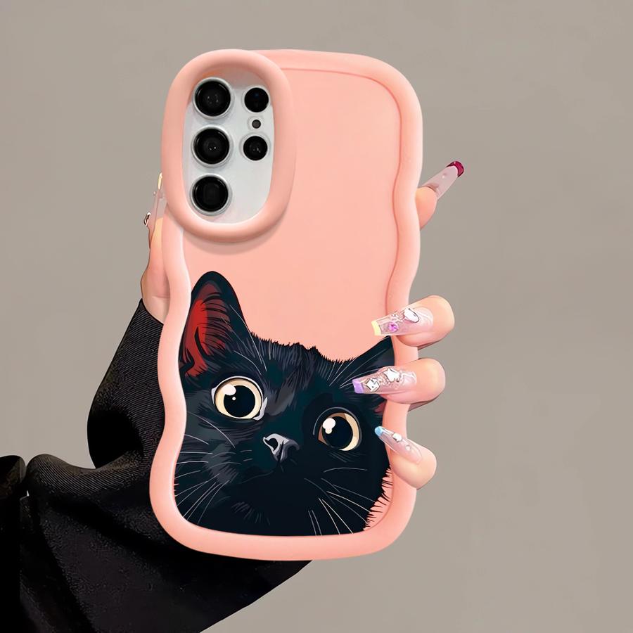 Cute Cat Pattern Case for Samsung Galaxy S23 Plus A25 S24 S22 Ultra S21 A26 S25 S20 FE Soft Phone Cover A35 A55 A36 A54 A24 A34
