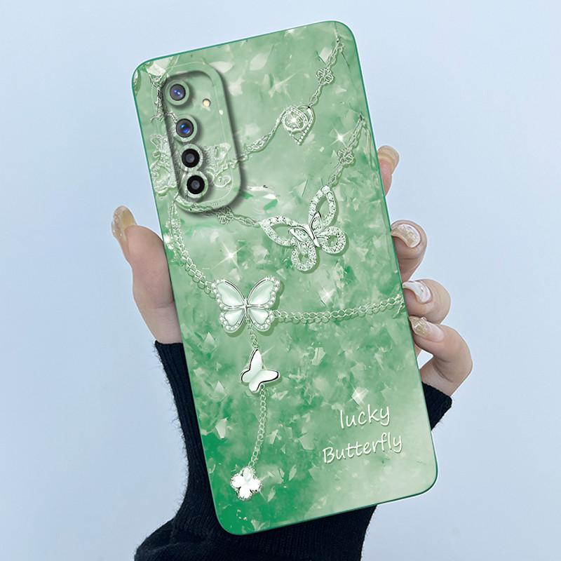 For Realme 6 Phone Case Realme 6s Cover Fashion Simplicity Oil Painting Flower Soft Liquid Silicone Shell For Realme 6 Pro Funda