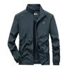 Autumn Men's Outdoor Casual Jacket Large Size Quick-Drying Sports Jacket Thin Elastic Fabric Jacket