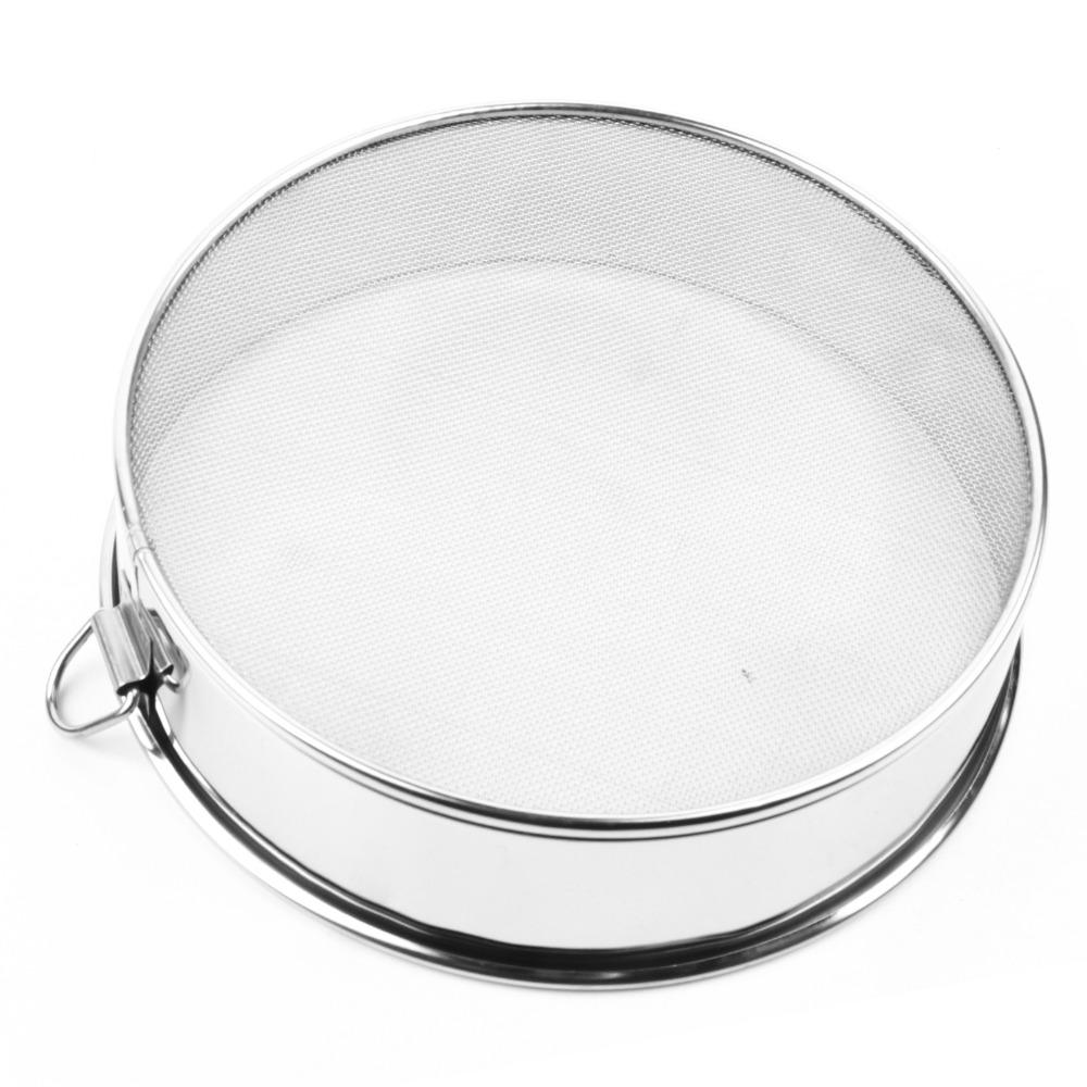 Round Fine Mesh Round Handheld Stainless Steel Manual Flour Sifter  Flour Sifting
