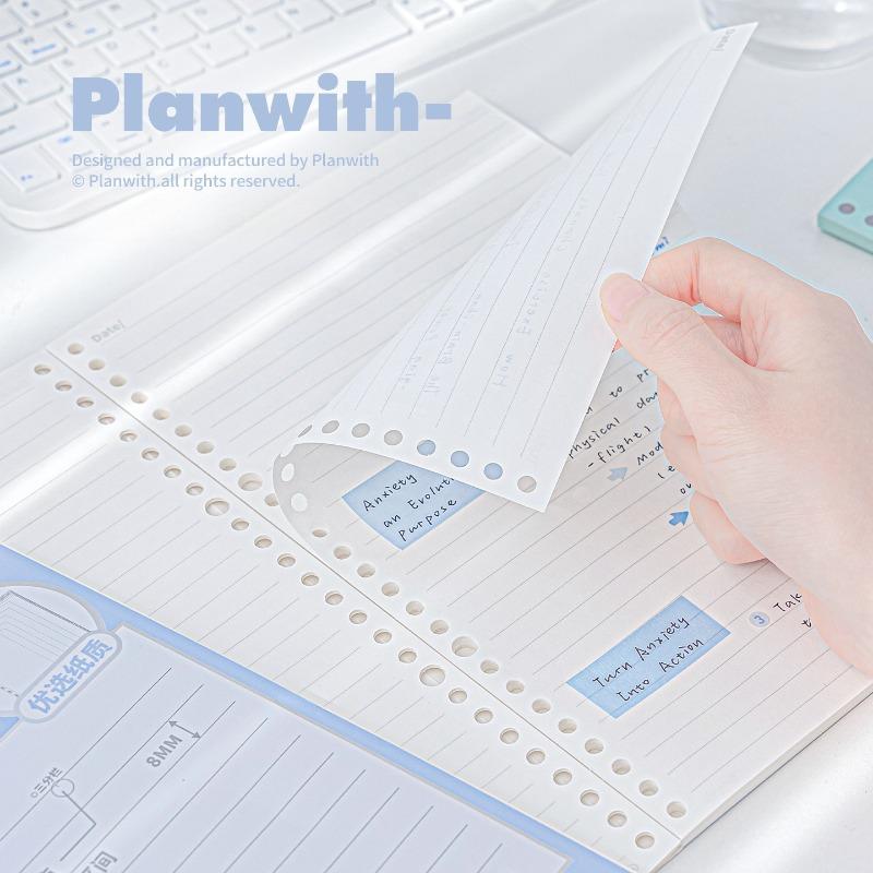 Сменные листы Planwith Friends, тетради с отрывными листами для исправления ошибок, для сортировки предметов в средней школе
