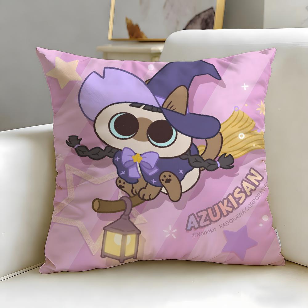 popular cartoon character Azukisan Cushion Cover Soft EasyWash Pillow Case Versatile for Couch Bed Travel and Office