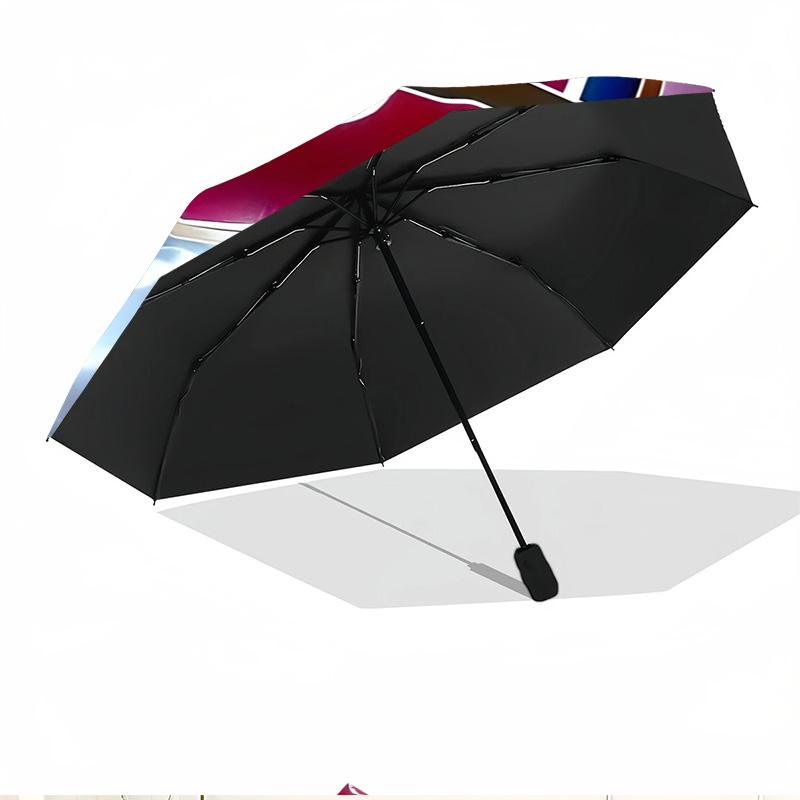 football team.C Print Automatic Open Close Umbrella, Portable Foldable Umbrella, for Outdoor Commute Camping Trip, Ideal Birthday Gift