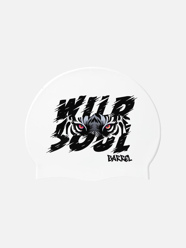 BARREL Wild Soul Silicone Swim Cap White (B6Suasc056Wht)