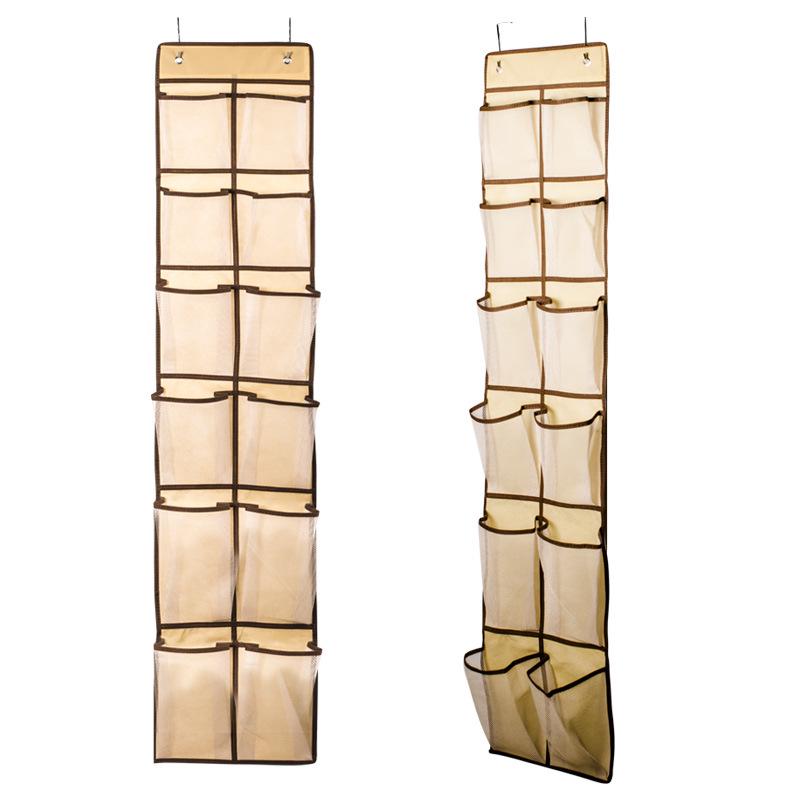 Hot-Selling 12-Pocket Hanging Shoe Organizer for Behind-the-Door Storage