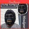 Spooky Haunted House Decorative Props Featuring A Realistic Gorilla Dress Hood Mask For Halloween Celebrations
