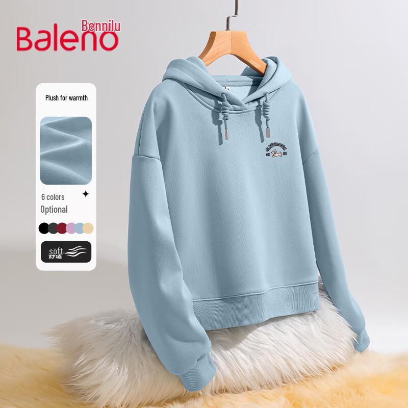 

Baleno Women s Winter Short Fleece Hooded Sweatshirt XL