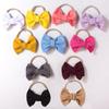 New versatile nylon baby headband, cute bow children's headscarf, thin breathable baby hair accessories
