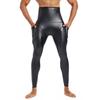 Pantaloni Sportivi Uomo Compression Shaping in Pelle Controllo Pancia Fitness Yoga con Tasca