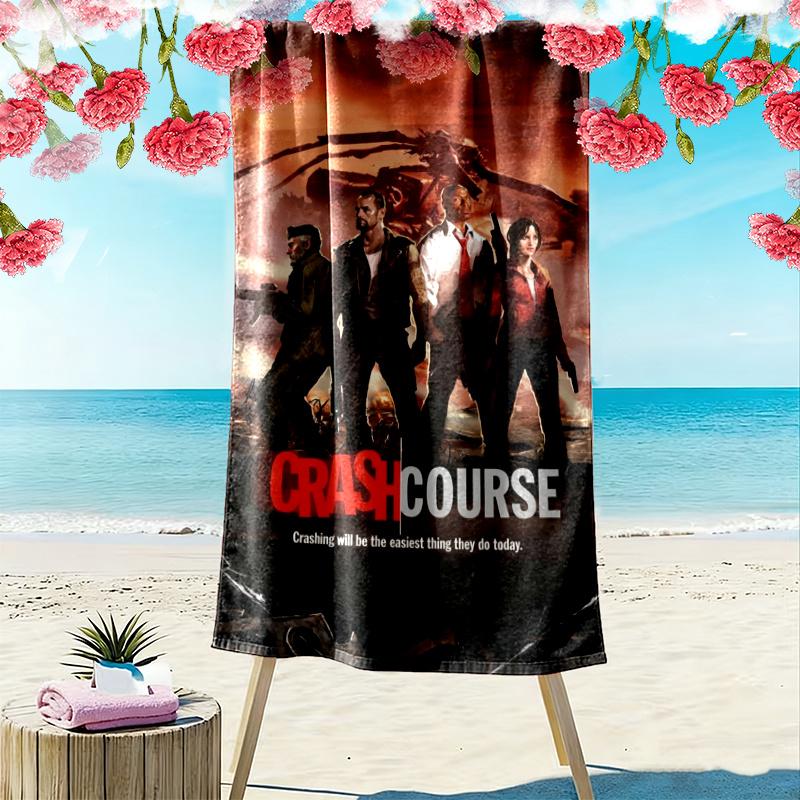 Left Dead Print Beach Towel Large Soft Quick Dry Towel For Beach Camping Swimming
