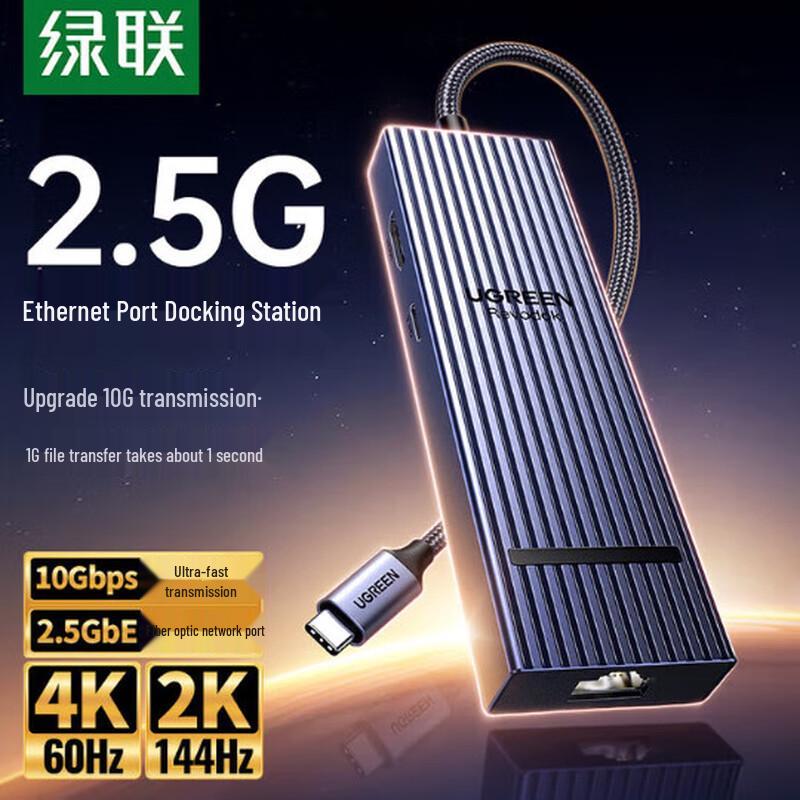 UGREEN Type-C 6-in-1 Hub with HDMI, USB, 2.5G Ethernet