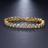 Elegant Leaf Bracelet with Diamond Accents - Zircon Women's Jewelry, European & American Fashion Style