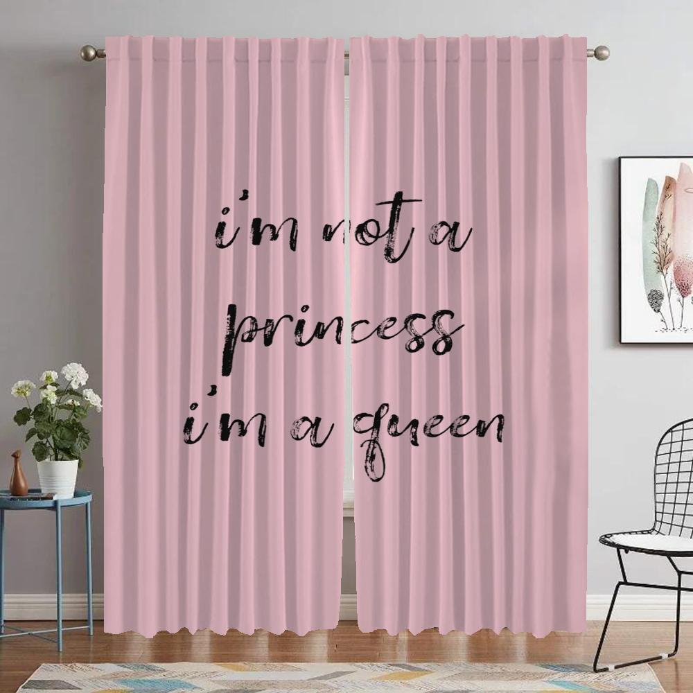 Kitchen Curtains for Bedroom Queen Partition Home Interior Curtains 2 Pieces Living Room Curtain Halloween Decoration Shades