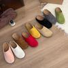 Lazy Shoes French Retro Outer Wear Boken Shoes Slippers One Pedal Versatile Casual Half Drag Early Spring New Bag Head Drag