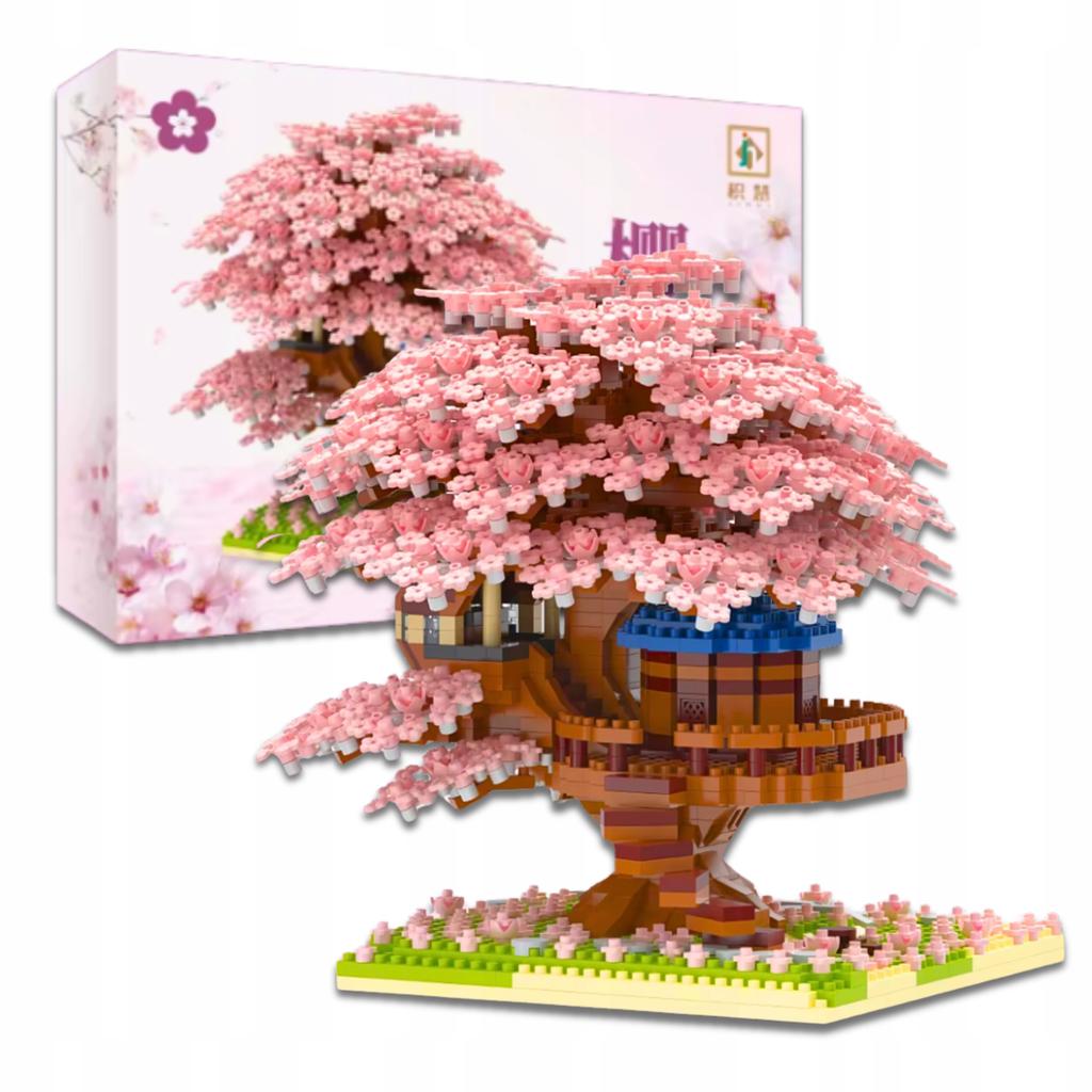Construction Bricks Sakura Cherry Blossom Brick Set 2151 Pcs.