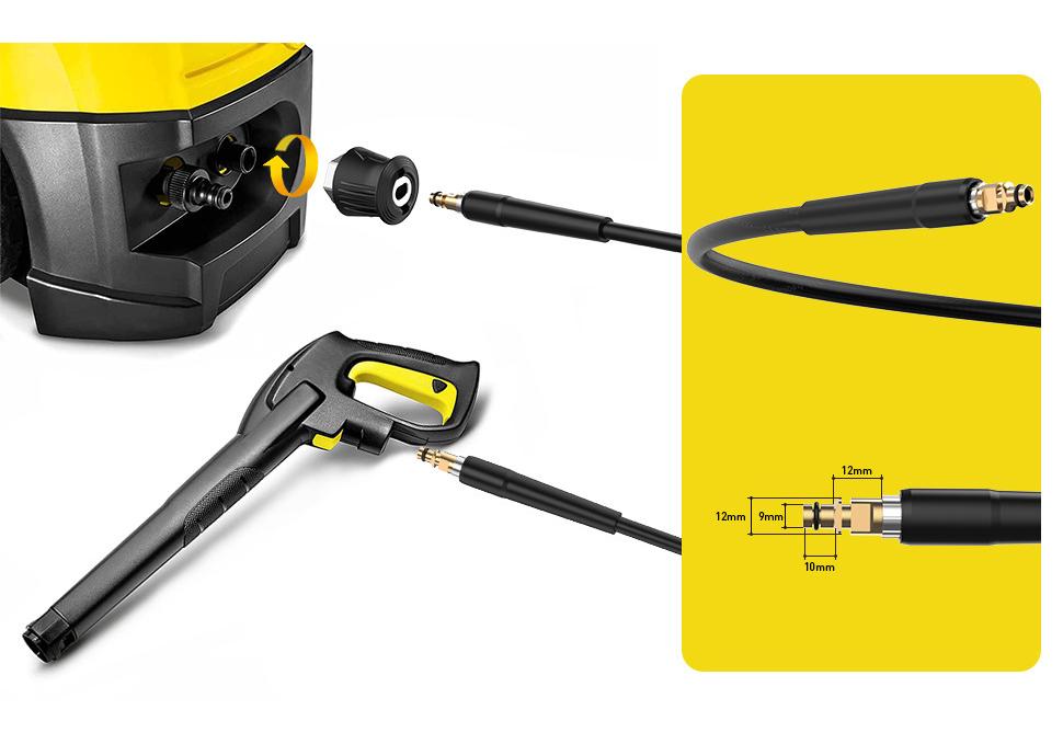 Vysotlaková hadice pro Karcher K2-K7 s výstupní spojkou ze slitiny hliníku