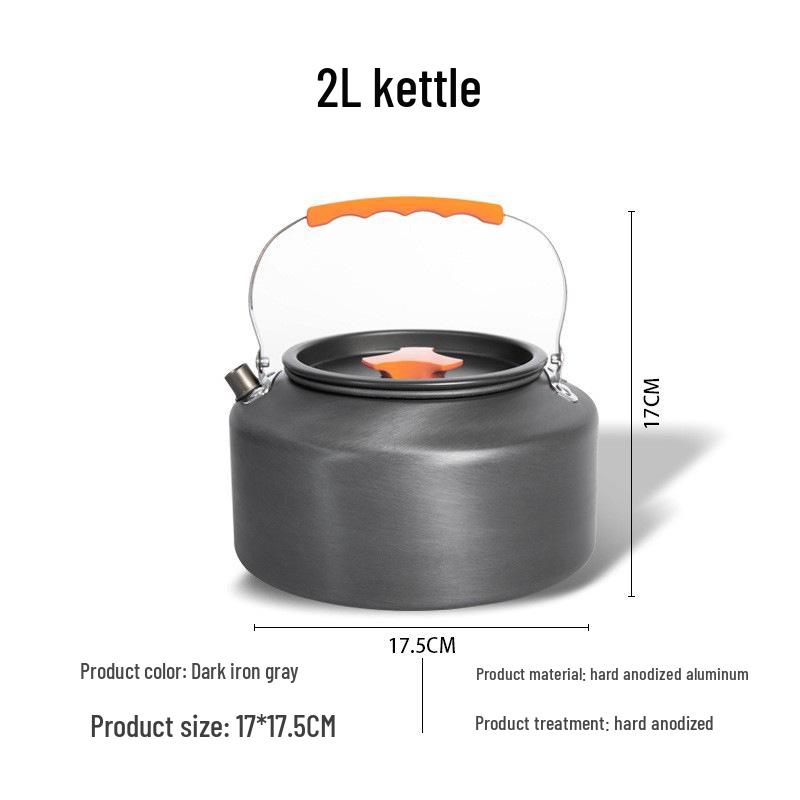 Large Capacity Portable Camping Kettle and Teapot for Outdoors