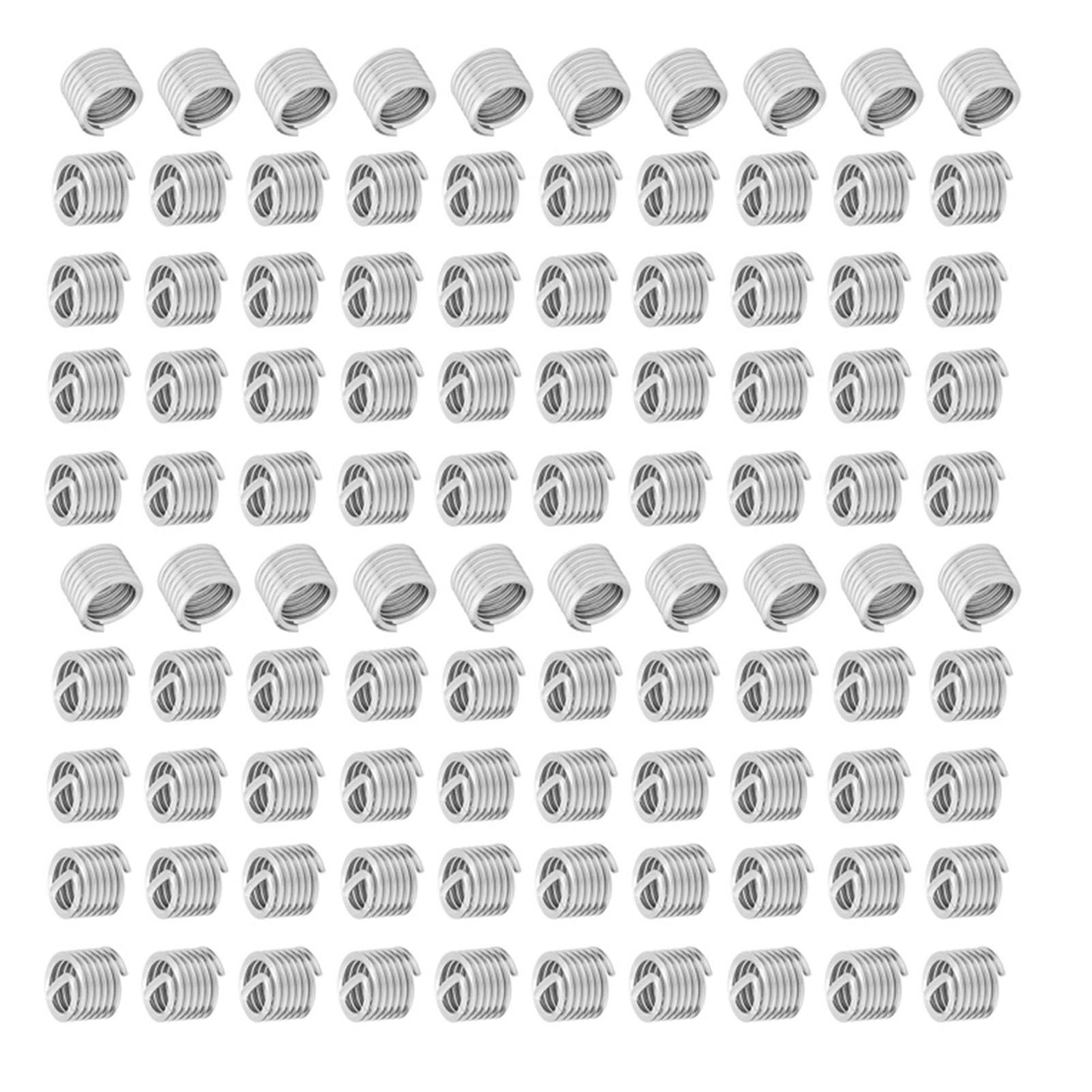 

100 шт. 304 нержавеющая сталь винт проволочная втулка резьба ремонтный комплект вставок M6x1.0x1.5D