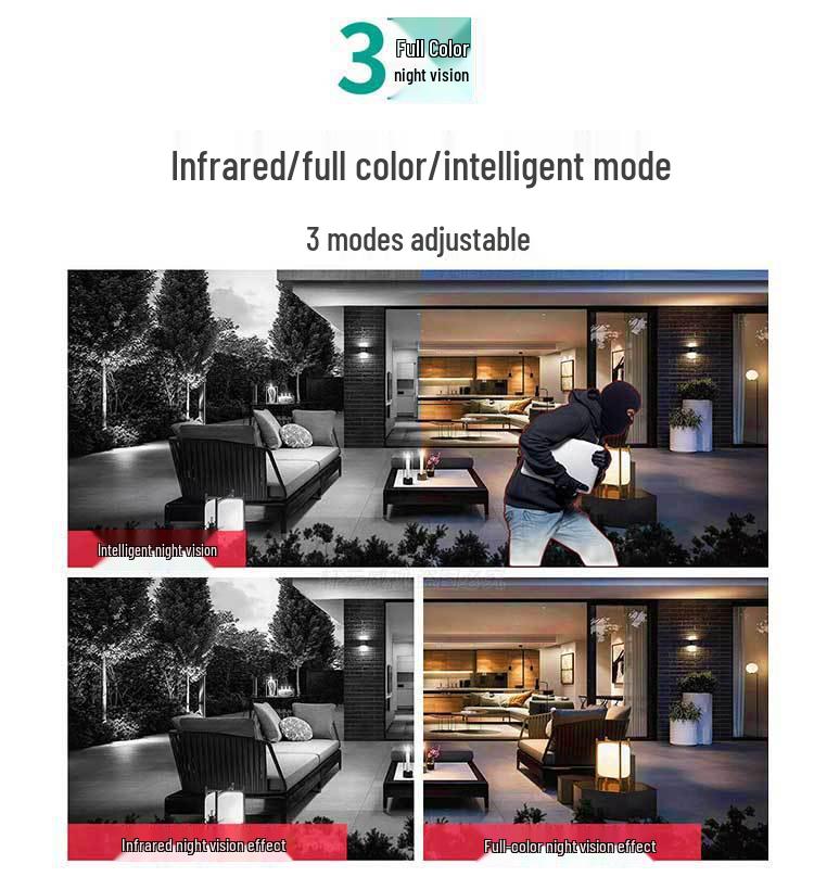 1080P ICSEE Kabelloses NVR-Kamera-Kit, Flexibel als Einzelartikel oder Komplettset, Unterstützt TF-Karte.