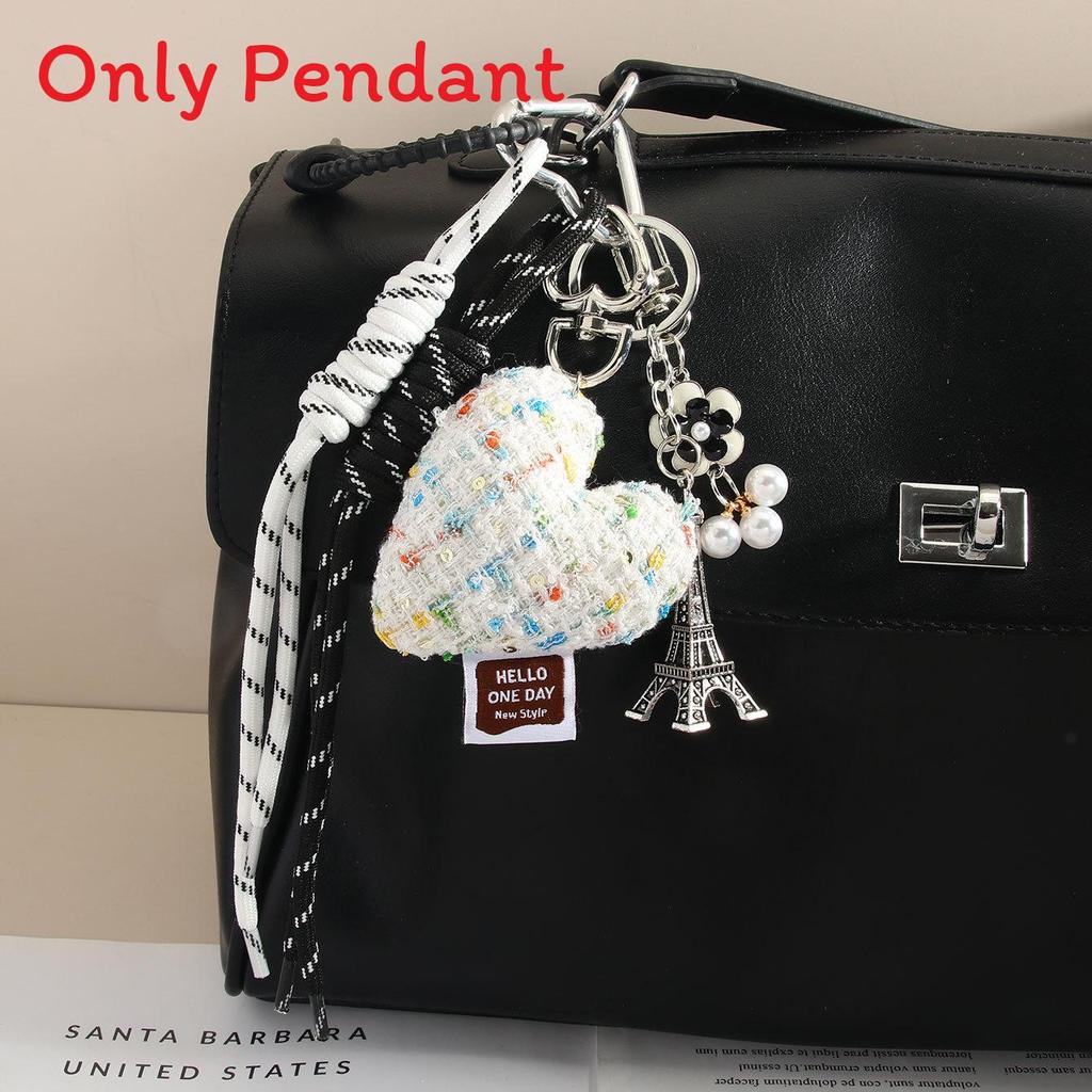 Fashion Cloth Girl Heart Bow Woven Rope Highend Bag Charm For Spring 2025