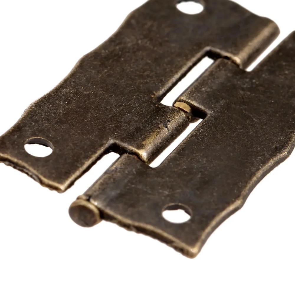 Cabinet Door Furniture Hinge 36*23mm Jewelry Wood Boxes Decorative Hinges Furniture Fittings +Screws +Storage Box