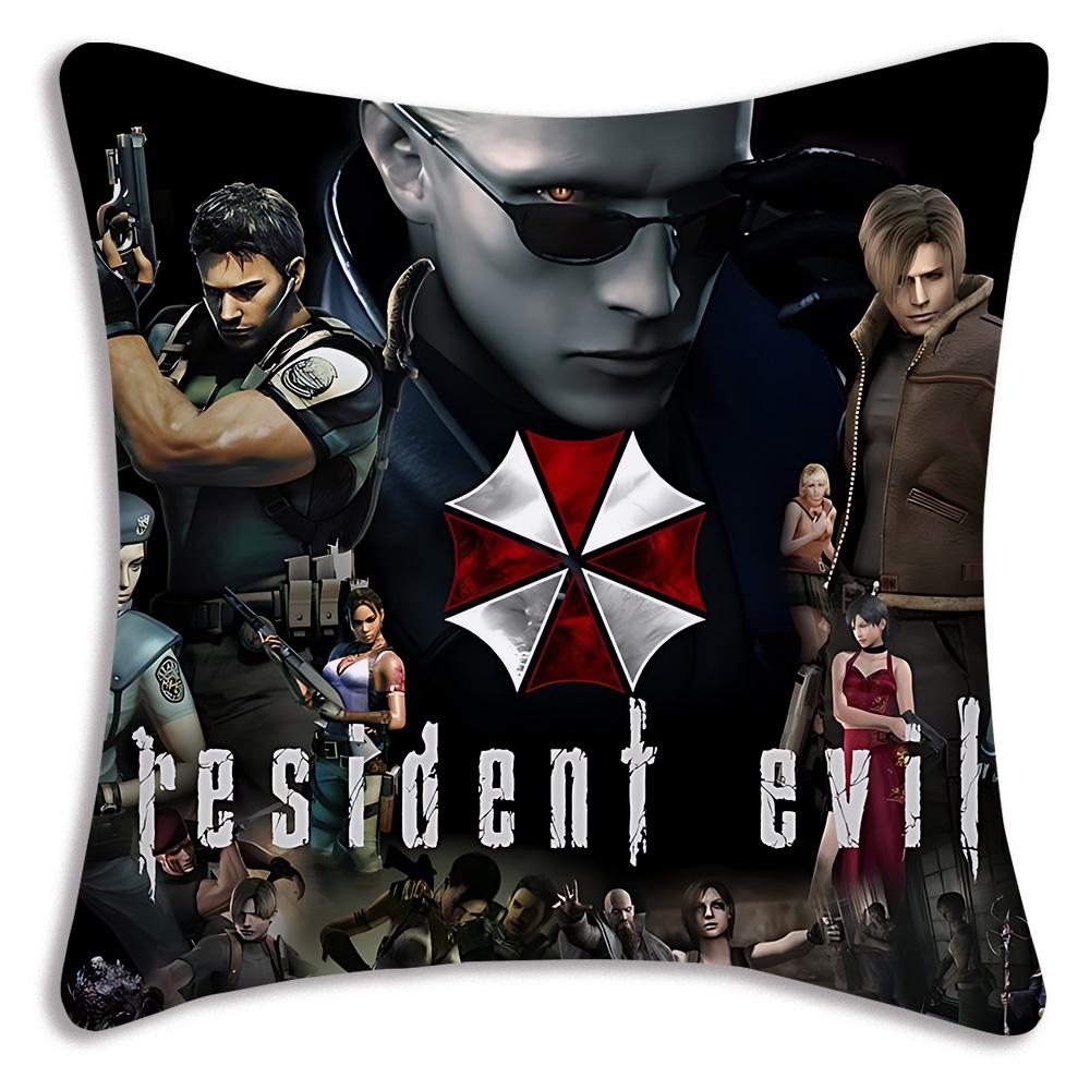 Movie ResidentS Evil Umbrellas Pillow Covers Cartoon Sofa Decorative Home Double-sided Printing Short Plush Cute Cushion Cover