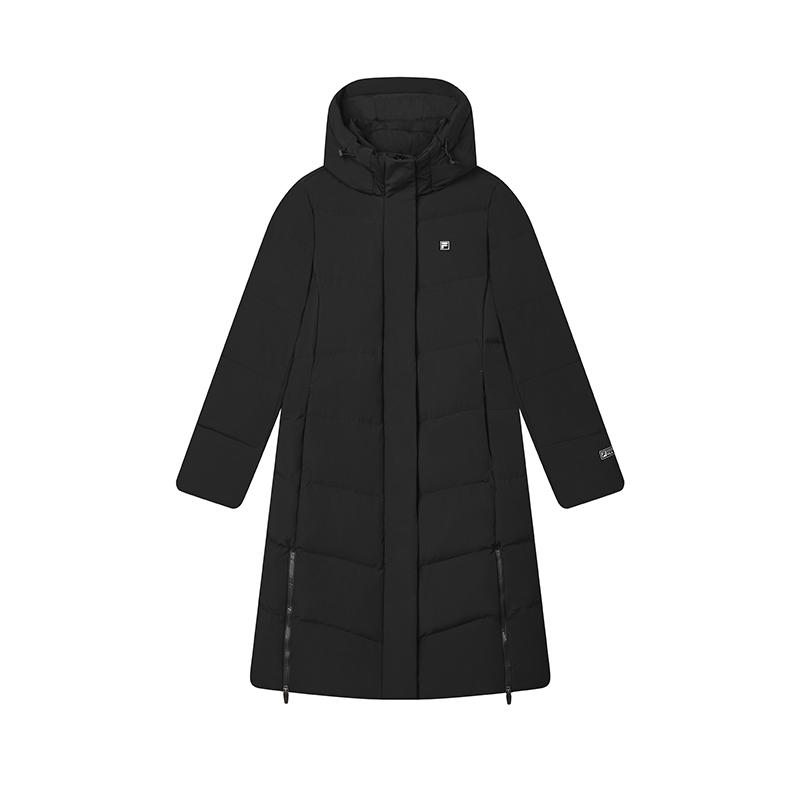 

Fila Теплая длинная пуховая куртка с капюшоном женская верхняя одежда черная F11W443905FBK S