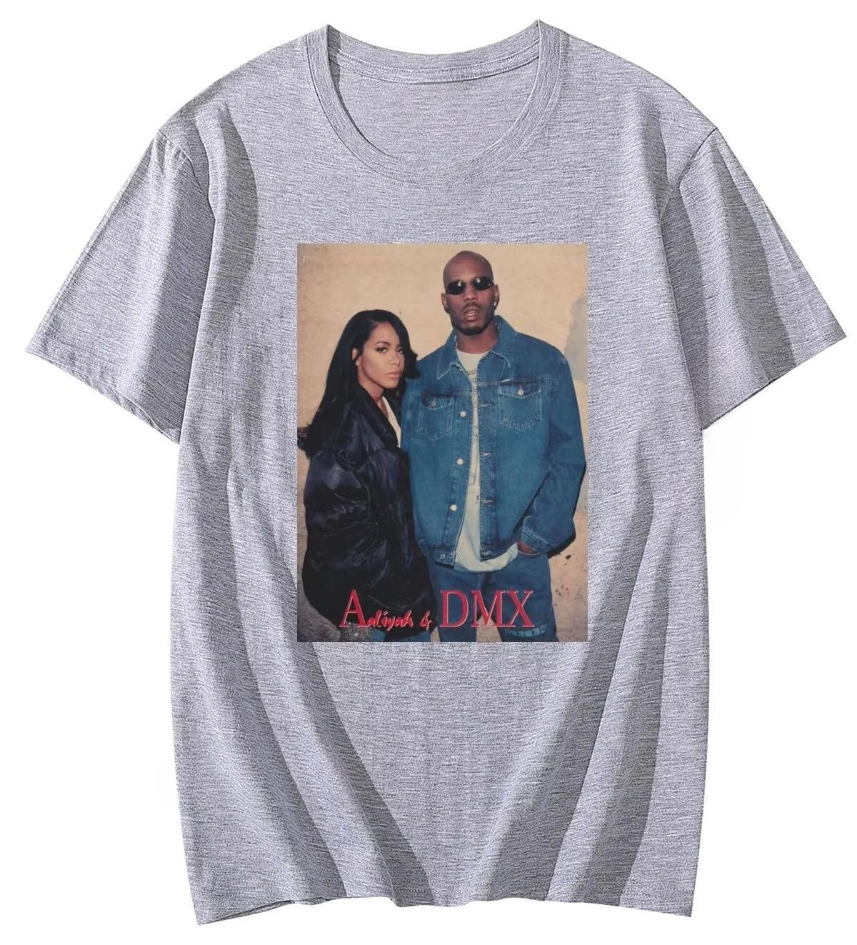 

Fashion Summer Dmx and Aliyah Vintage T Shirt Anime T-Shirt Men Women Harajuku Casual Hip Hop Short Sleeve Tops Tees T Shirt 4XL