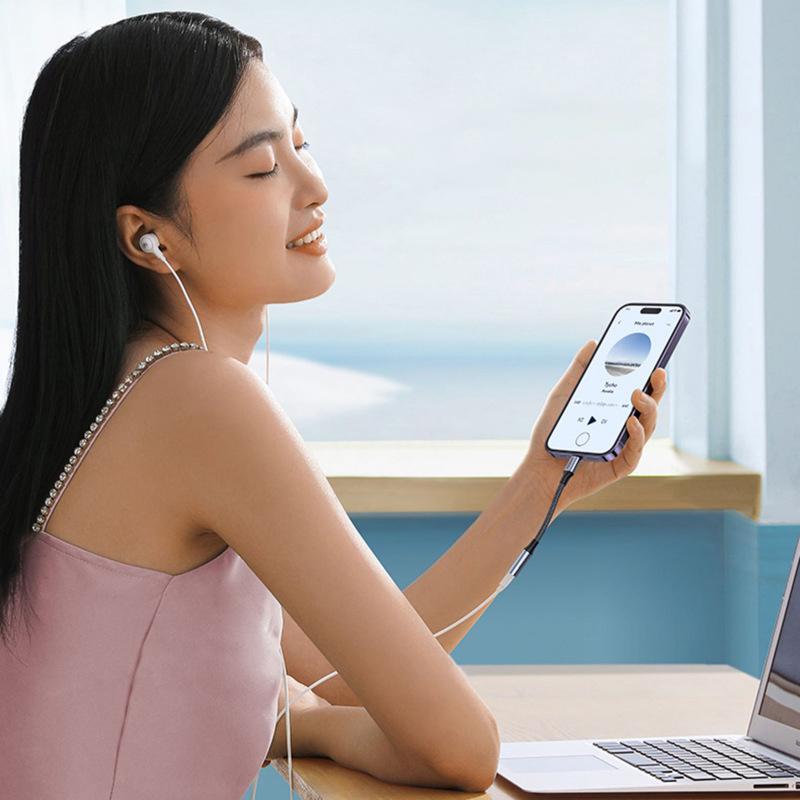 8 Pin auf 3,5mm Klinke AUX Kabel Für iPhone 14 13 12 11 Pro Max IOS 14 Stecker auf Buchse Adapter Kopfhöreranschluss Audio Splitter