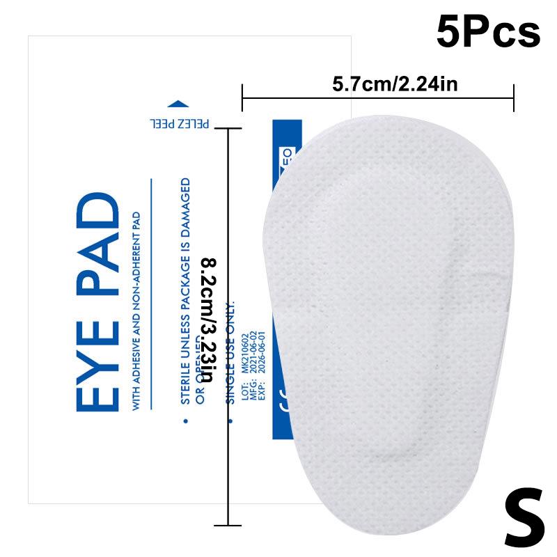 5Pcs Medical Eye Patches Postoperative Sterile Adhesive Light Blocking Eye Pad Eyesight Protection Amblyopia Correction Patches