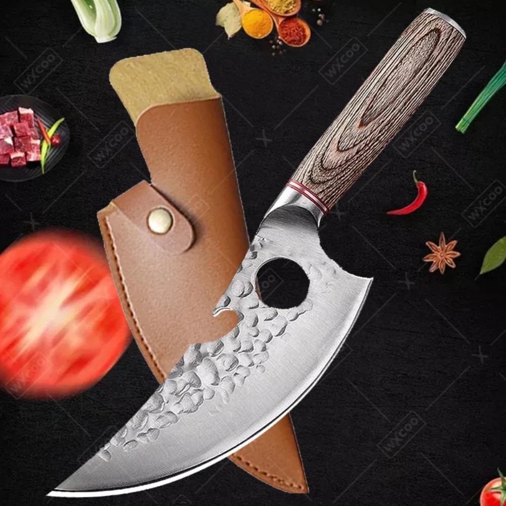 Forged Stainless Steel Kitchen Chef Boning Knifes Handmade Knife Meat Cleaver Butcher Knife Kitchen Knives and Accessories