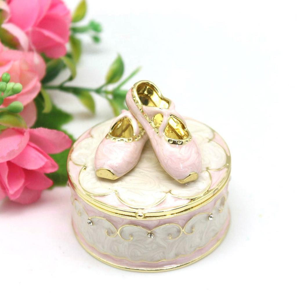 Stylish Ballerina Shoe Jewelry Holder Multifunctional Ballet Slipper Trinket Box Delicate Jewelry Protection Container