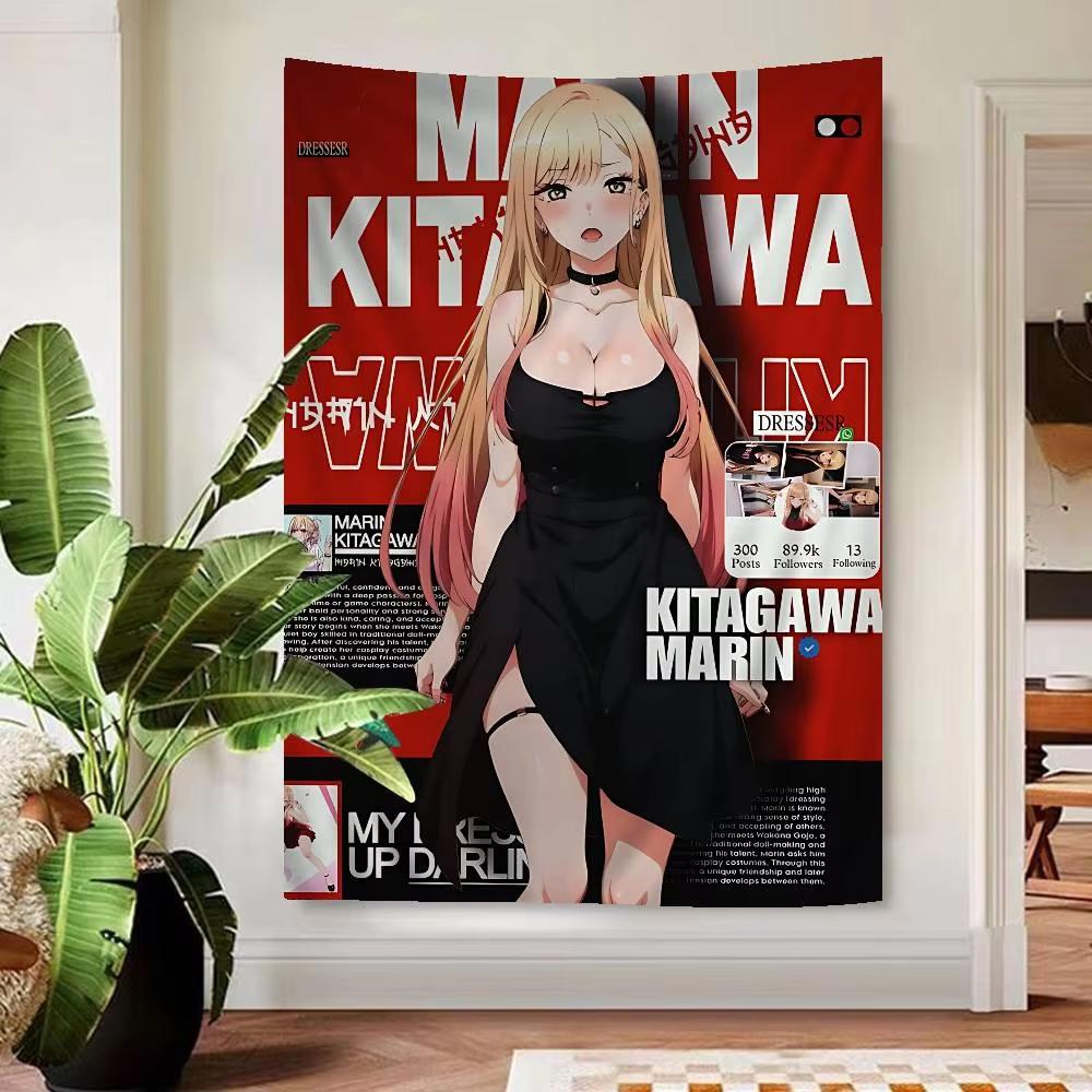 Buntes Anzieh-Darling Anime-Wandteppich, Günstige Hippie-Wanddekoration Mit Bohemian-Mandala Für Wohnzimmer Schlafzimmer