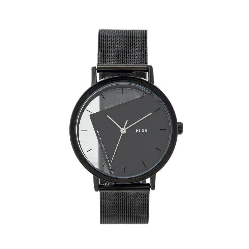 

klon watch skeleton clear men s ladies replacement belt simple KLON INVISIBLE UNIVERSAL SHAPES [rectangle] BLACK EDITION 38mm