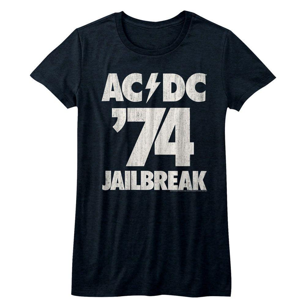 Ladies AC/DC Jailbreak Rock and Roll Music Band T-Shirt