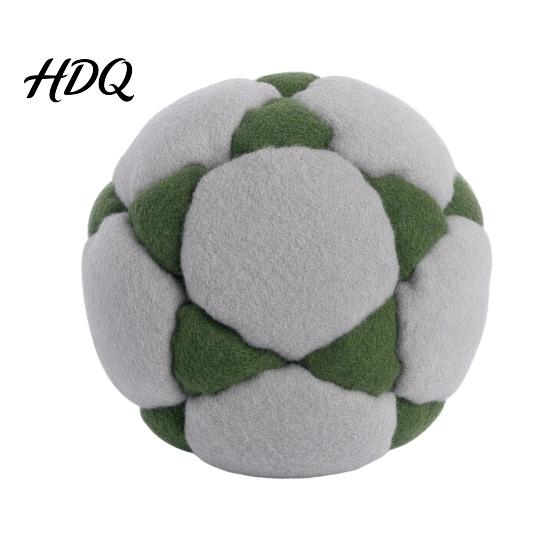 Colorful Foot Bag 32 Panel Sand Filled Juggling Ball Soft Footbag Toy