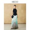 HECO New Chinese Style Phoenix Dance Acetate Halterneck Vest T-Shirt