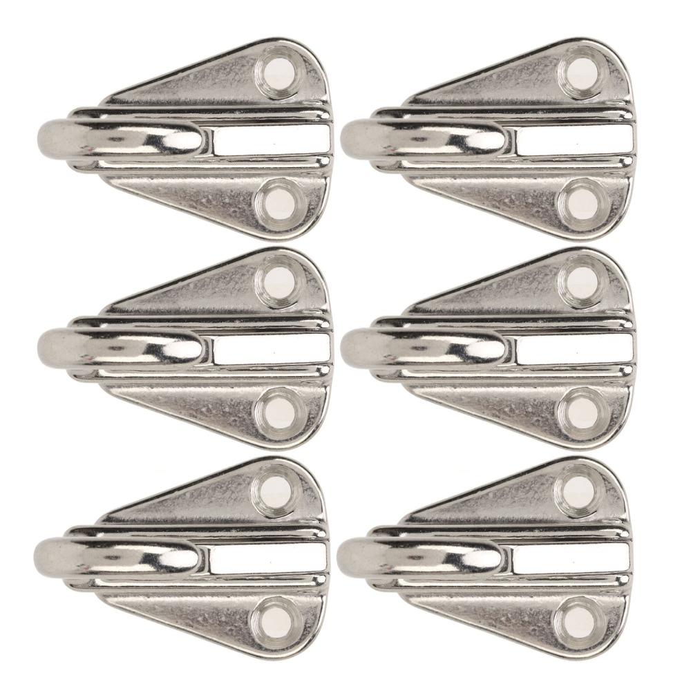 6Pcs Set 316 Stainless Steel Boat  Hanger Silver Marine Hook  Watercraft Application