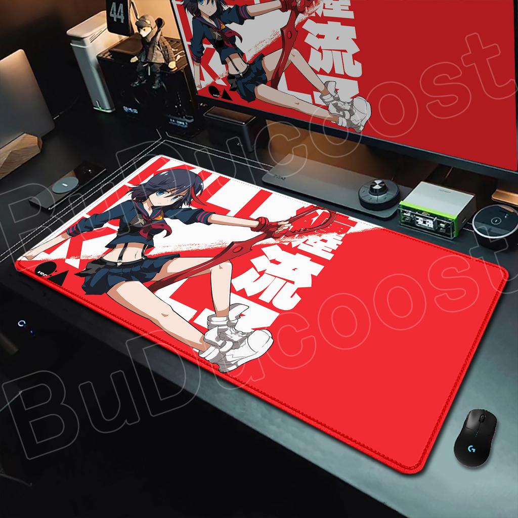 New Anime Kill La Kill Desk Mouse Pad Cute Matoi Ryuuko HD Desk Pad Anti Slip Rubber Gaming Keyboard Mat Large XXL Game Mousepad