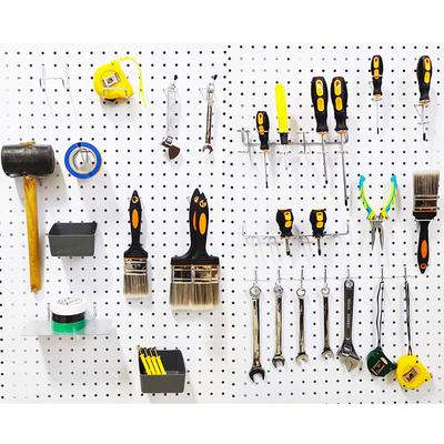 81Pcs Pegboard Hooks Assortment With Pegboard Bins Peg Locks Tools Organizers