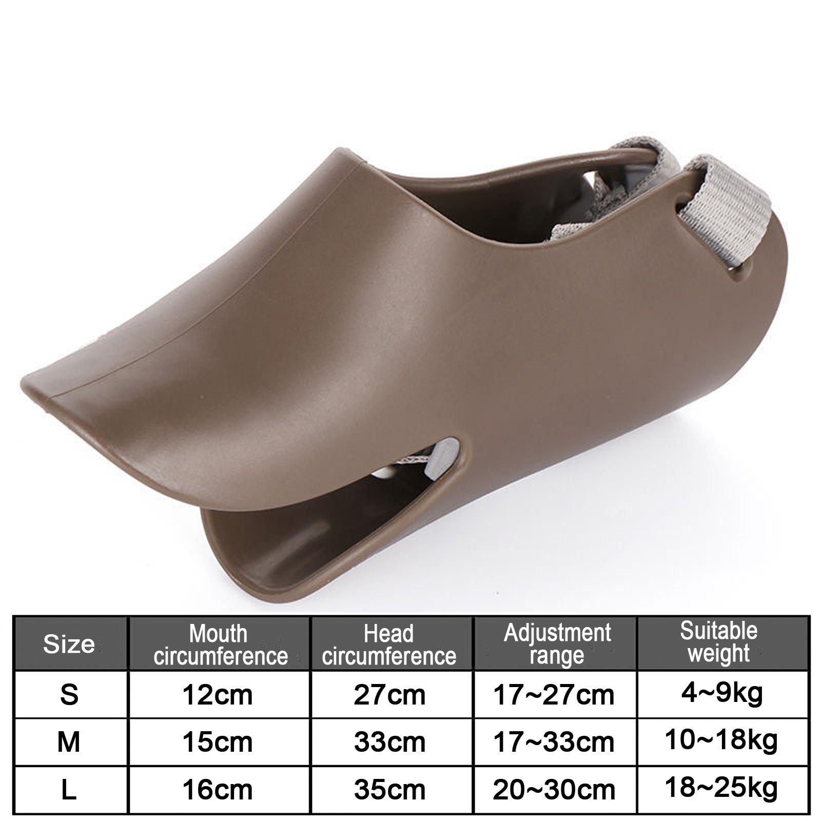 

1 шт. намордник для собак, силиконовая маска для утки, для домашних собак, против укусов, остановки лая, намордники для маленьких и больших собак, аксессуары для домашних собак S кофейный