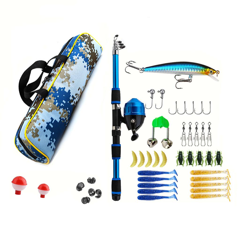 1.8-Meter Telescopic Fishing Rod for Beginners Slow Action Outdoor Equipment for Teenagers Gear for Carp Bass Target Species