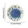 Ceramic Garlic Grater Plate Garlic Grater Bowl  Round Manual Ceramic Plate For Ginger Cheese Tomato Strawberry Fruit Vegetable
