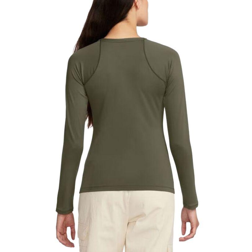 Jordan Casual Round Neck Long Sleeve T-Shirt Women Tops Army-Green FN5111-222