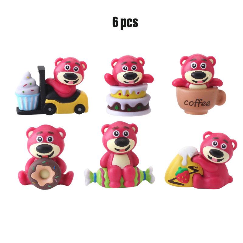 

Прекрасная история Игрушка Лотсо Фигурка Украшение для машины Клубничный медведь Украшение для торта