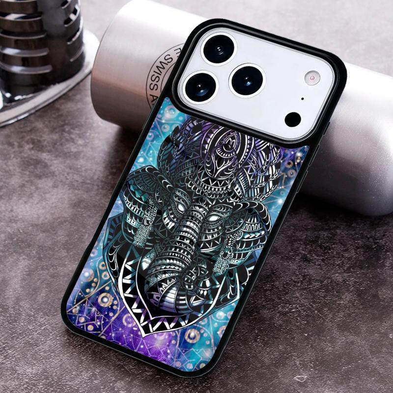 God of Wisdom Ganesh Elephant Phone Case for iPhone 17 16 15 Pro Max Air 14 13 12 11 Plus Shockproof Cover