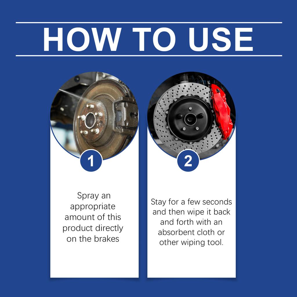 Автомобильный очиститель тормозов Удаляет ржавчину Продлевает срок службы тормозной системы Высокоэффективная полировка тормозов Восстановление Обслуживание автомобиля