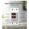 Din Rail Dual Display Adjustable Over Voltage Current And Under Voltage Protective Device Protector Relay 40A 63A 80A 220V 230V