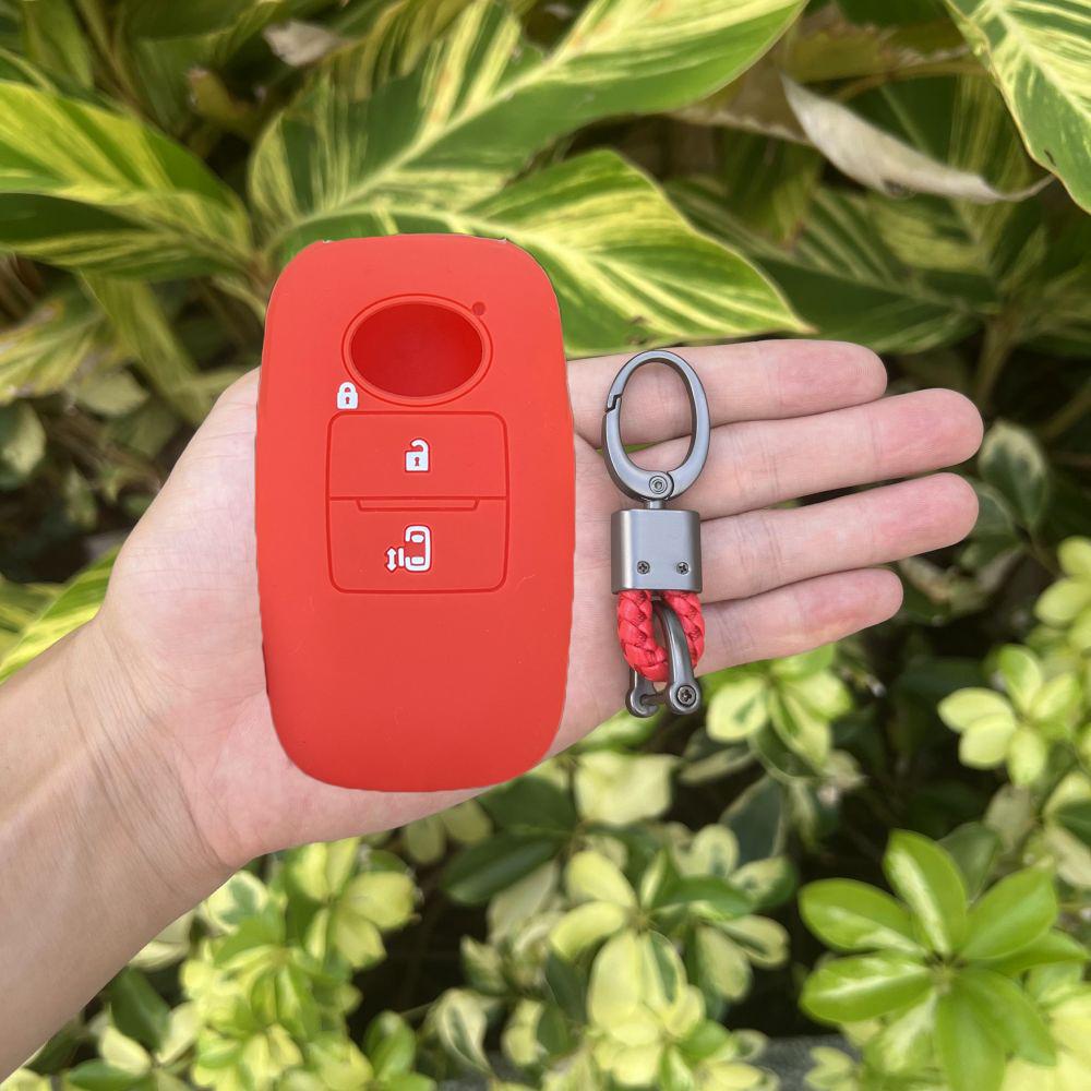 Rubber Car Key Fob Cover Silicone Protector Case Shell for Toyota RAIZE for Daihatsu Rocky 3 Buttons Auto Key Chain Accessories